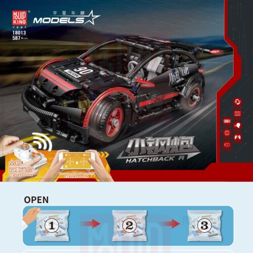 Xe Đua Hatchback Type R Mould King 18013 hướng dẫn lắp ghép Mould King 18013 Xe đua hot hatch