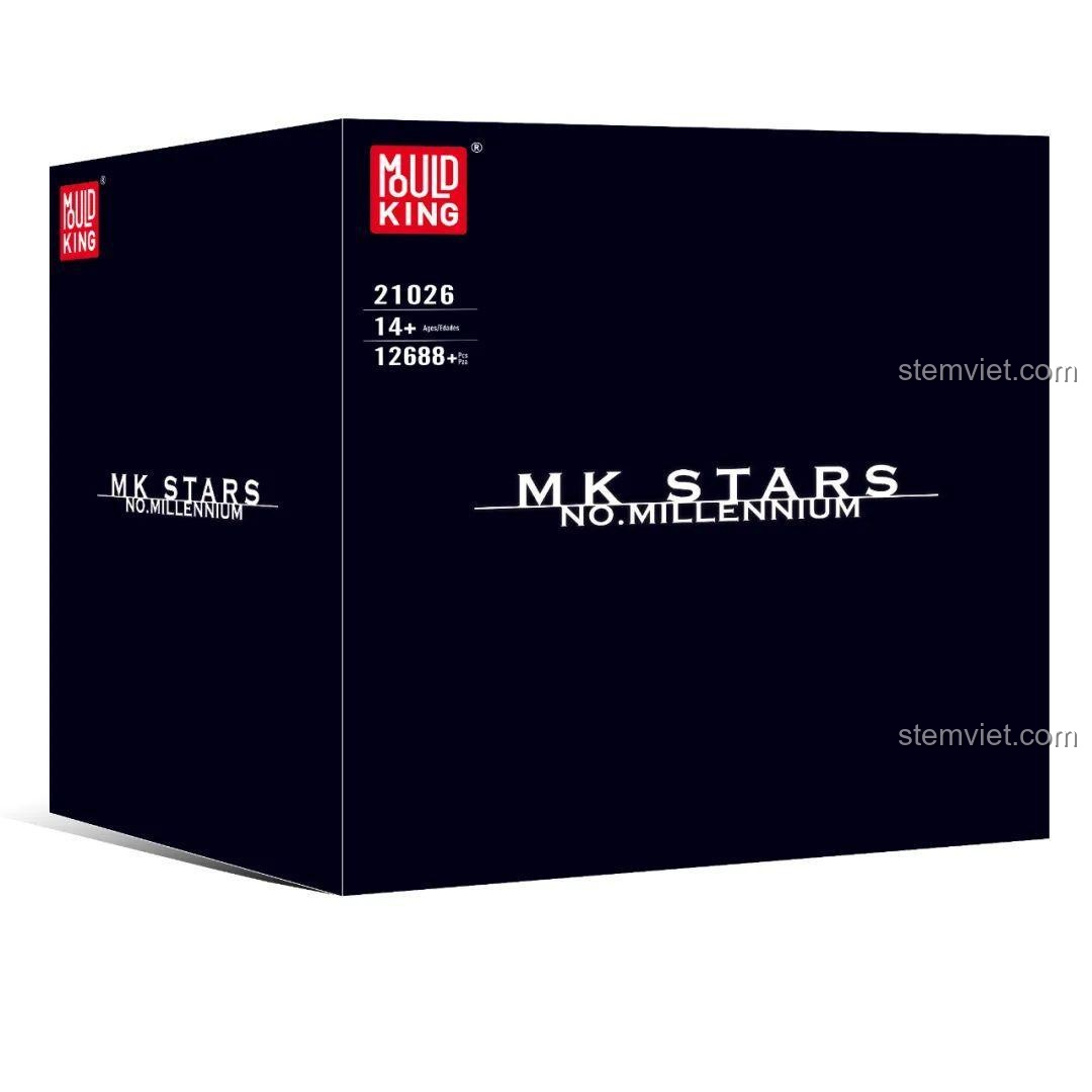 Hộp bộ lắp ghép Mould King 21026 Tàu Thiên Niên Kỷ, đồ chơi mô hình Phi thuyền Thiên Niên Kỷ, món quà giá tốt cho con trai 14 tuổi.