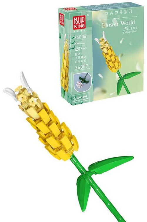 Hộp sản phẩm bộ lắp ghép hoa Kim B苞 Mould King 24006, mô hình Cây Kẹo Mút (Lollipop Plant) cho bé gái 8 tuổi, giá rẻ.