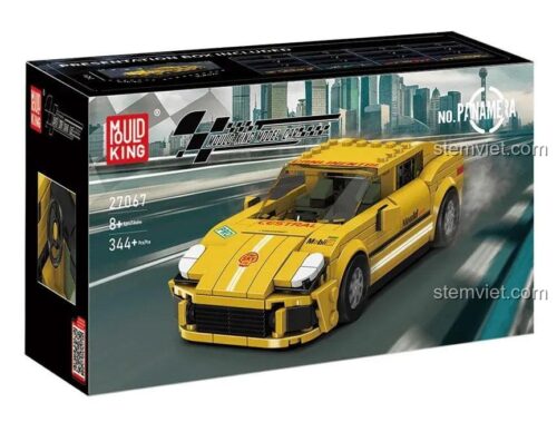 Mô hình Siêu xe Porsche Panamera Mould King 27067 trong hộp trưng bày, đồ chơi lắp ráp 344 mảnh, giá rẻ cho bé trai 14 tuổi.