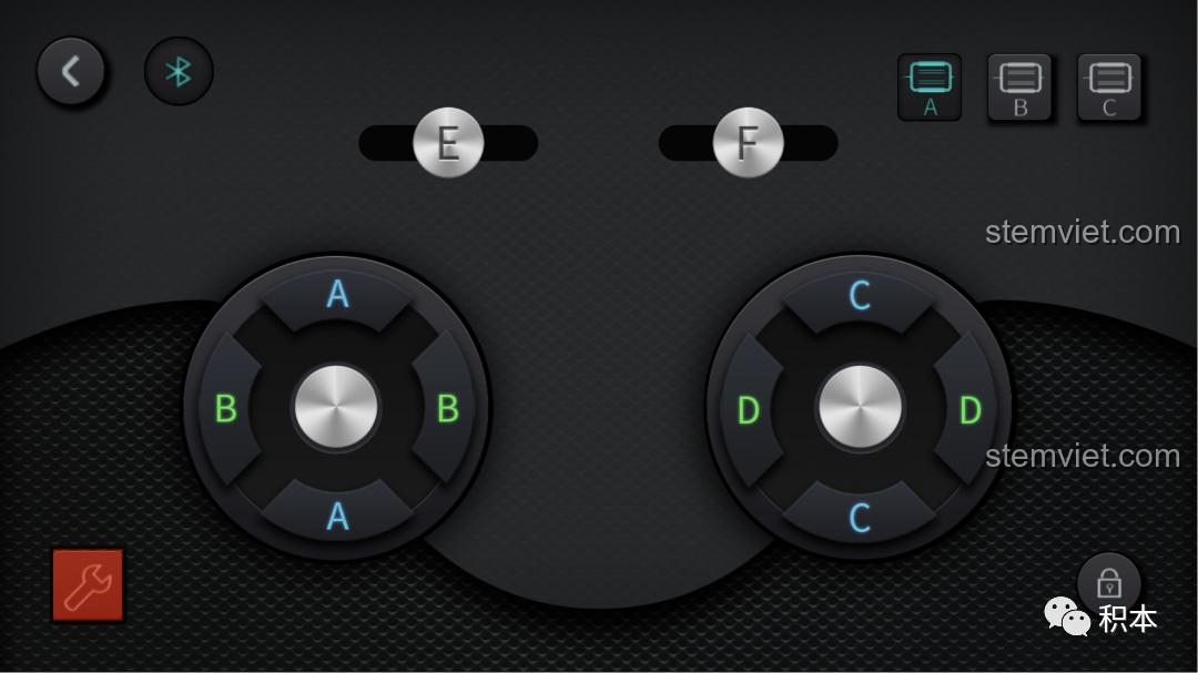 Chức năng điều tốc trên app của bộ Mould King M-0019, cho phép điều khiển tốc độ động cơ mượt mà.