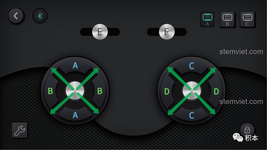 Chức năng hợp nhất kênh trên app của bộ Mould King M-0019.