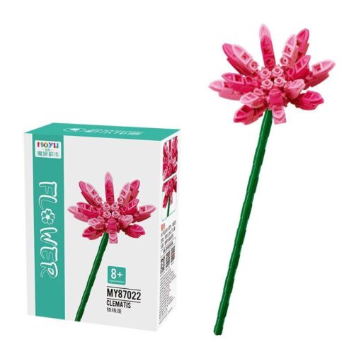 Bộ lắp ghép Moyu Block MY87022 Hoa Thiết Tuyến Hồng hộp sản phẩm, dành cho bé gái 6 tuổi, giá tốt
