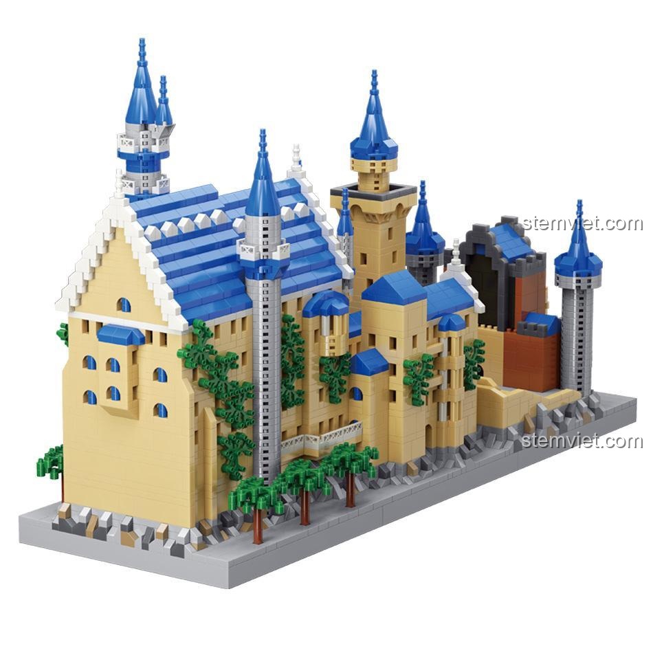 Mô hình Lâu đài Neuschwanstein MOYU BLOCK MY92041 chi tiết cao, tái hiện kiến trúc cổ tích, giúp bé gái phát triển tư duy sáng tạo
