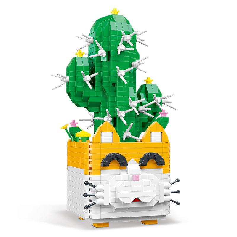 Mô hình Cây Xương Rồng Mèo Thần Tài MOYU BLOCK MY97006 753 mảnh, đồ chơi lắp ráp sáng tạo cho bé trai và bé gái 6 tuổi, giá tốt.