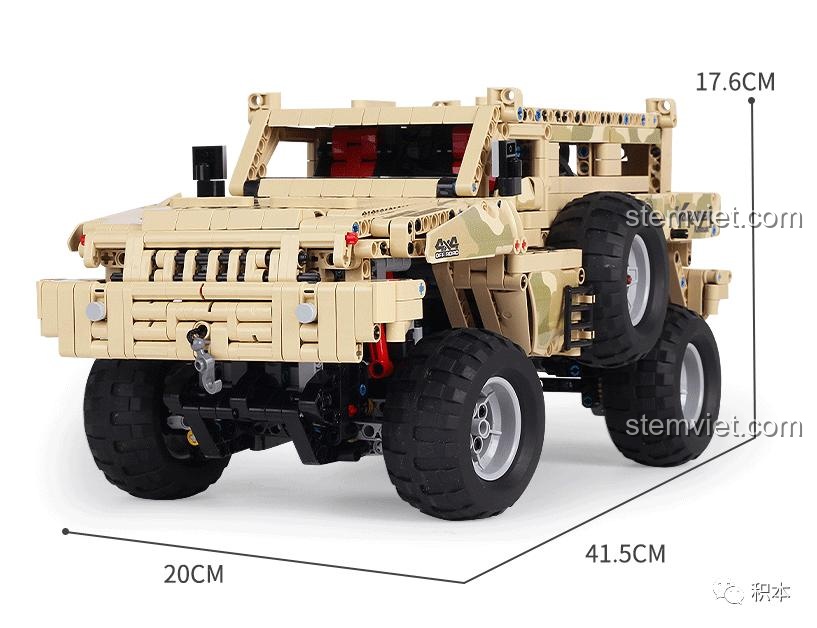 Mô hình xe bọc thép Paramount Marauder màu be, có thể nâng cấp với bộ M-0019 để tối ưu hóa khả năng điều khiển.