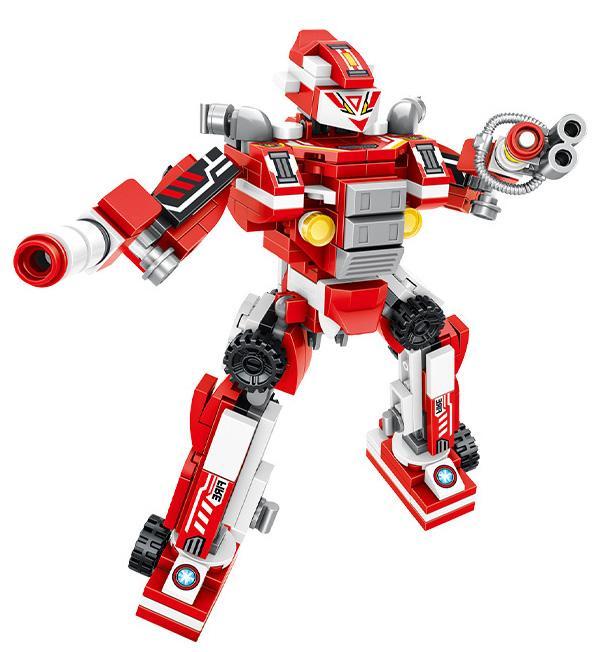 Mô hình bộ lắp ráp Robot Biến Hình Cứu Hỏa Panlos Brick 605001, đồ chơi sáng tạo cho con trai 6 tuổi, giá rẻ.