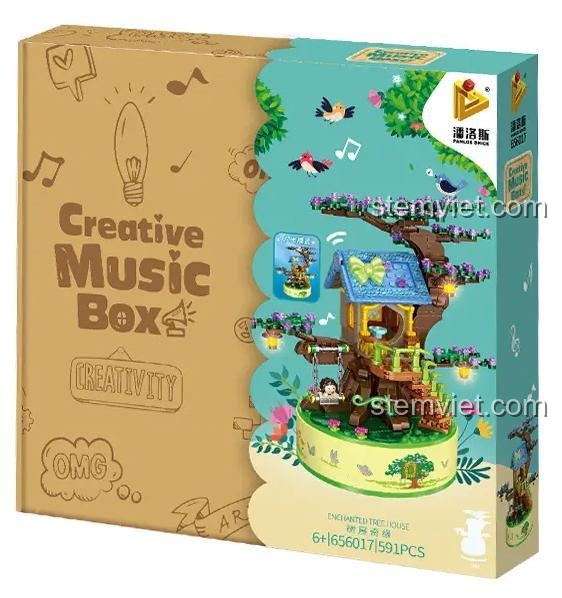 Hộp sản phẩm đồ chơi lắp ghép Panlos Brick 656017, quà tặng sinh nhật ý nghĩa cho bé gái.