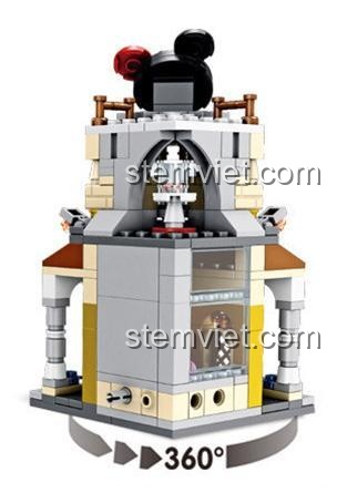 Bộ xếp hình Panlos Brick 657039 Mô hình Tiệm Vàng có thể xoay 360 độ, chất lượng cao.