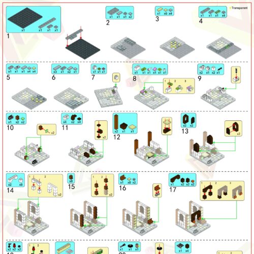 Tiệm Trà Đạo Panlos Brick 657040 hướng dẫn lắp ráp Panlos Brick 657040 Tiệm Trà Đạo