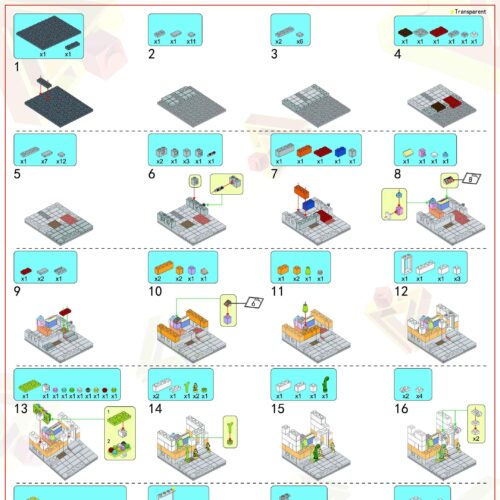 Cửa Hàng Đồ Chơi Mini Chibi Panlos Brick 657046 sách hướng dẫn Panlos Brick 657046 Cửa hàng đồ chơi phong cách Chibi