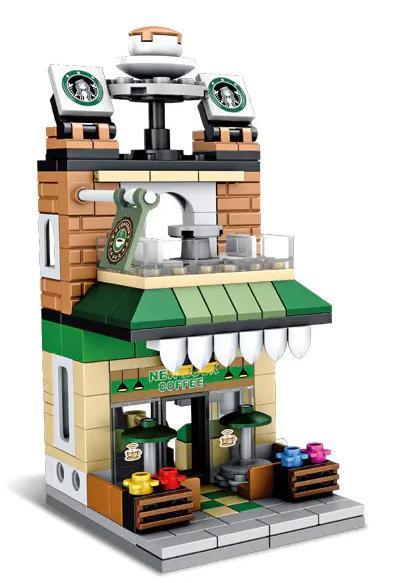 Mô hình bộ lắp ghép Cửa hàng cà phê Panlos Brick 657047, đồ chơi xếp hình giá rẻ cho bé gái 6 tuổi.