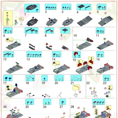 Sách Hướng Dẫn Lắp Ráp Chevrolet Camaro Panlos Brick 666023, sách hướng dẫn Panlos Brick 23 Mô hình Chevrolet Camaro, hướng dẫn lắp ghép Panlos Brick 23 Xe đua Chevrolet Camaro