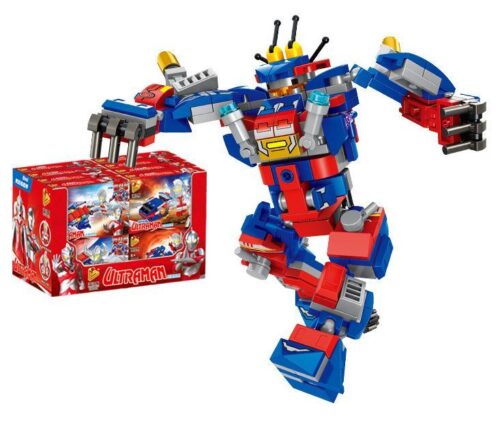 bộ lắp ráp Robot Mecha Cha của Ultraman Panlos Brick 690008B, đồ chơi sáng tạo cho bé trai 6 tuổi, giá rẻ.