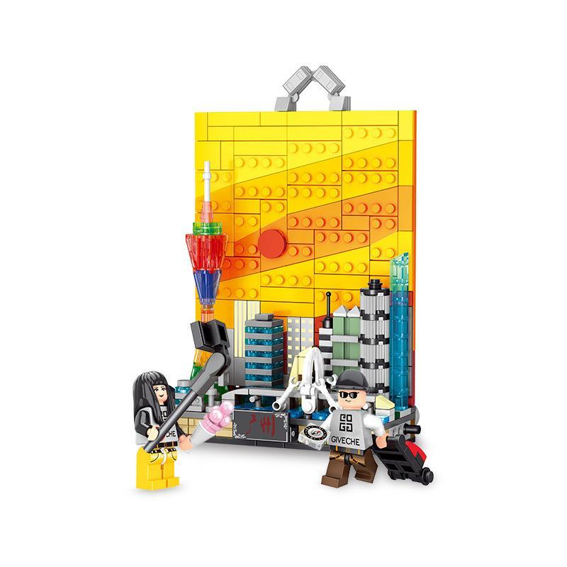 bộ lắp ghép Mô hình thành phố Quảng Châu PanlosBrick 656003, đồ chơi xếp hình Kiến trúc Quảng Châu chi tiết cao, phù hợp bé trai bé gái 6 tuổi, giá tốt