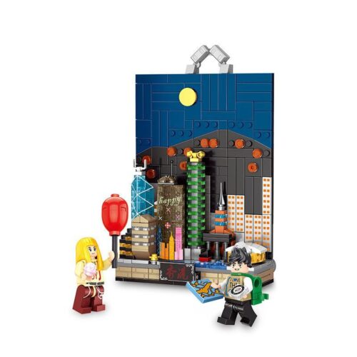 Bộ lắp ghép PanlosBrick 656004 Mô hình kiến trúc Hồng Kông về đêm, đồ chơi mô hình Skyline Hồng Kông chi tiết cao, phù hợp bé trai bé gái 6 tuổi giá tốt.
