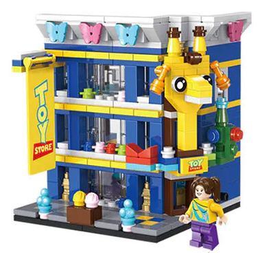 Bộ lắp ghép Cửa hàng đồ chơi PanlosBrick 657018, mô hình cửa hàng đồ chơi mini cho bé gái 6 tuổi, chất lượng cao, giá tốt.