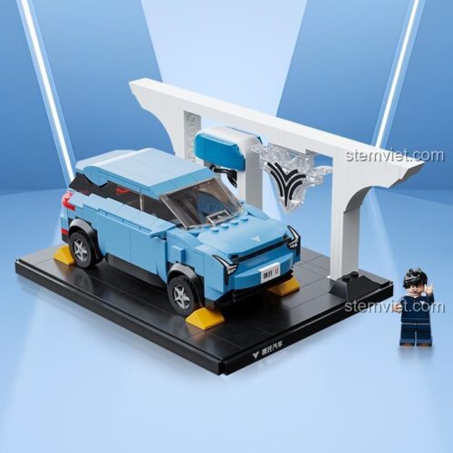 Mô hình xe Neta U 11007 Pantasy kèm trạm sạc, đồ chơi mô hình xe điện Neta U cho bé trai 6 tuổi, chất lượng cao