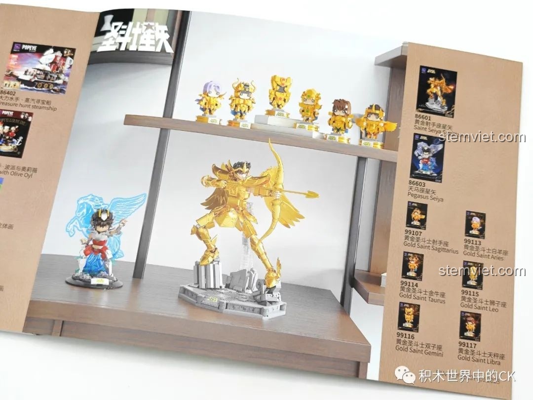 Trang giới thiệu các sản phẩm khác của Pantasy trong sách hướng dẫn của bộ Ga Tàu Hơi Nước Phong Cách Steampunk 85007.