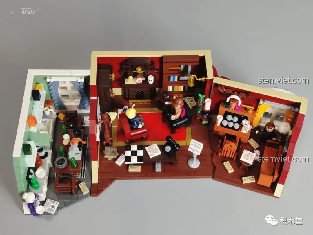 Chi tiết các mảnh ghép màu vàng được phun mạ.