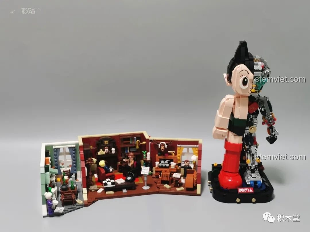 Chi tiết các mảnh ghép màu vàng được phun mạ.