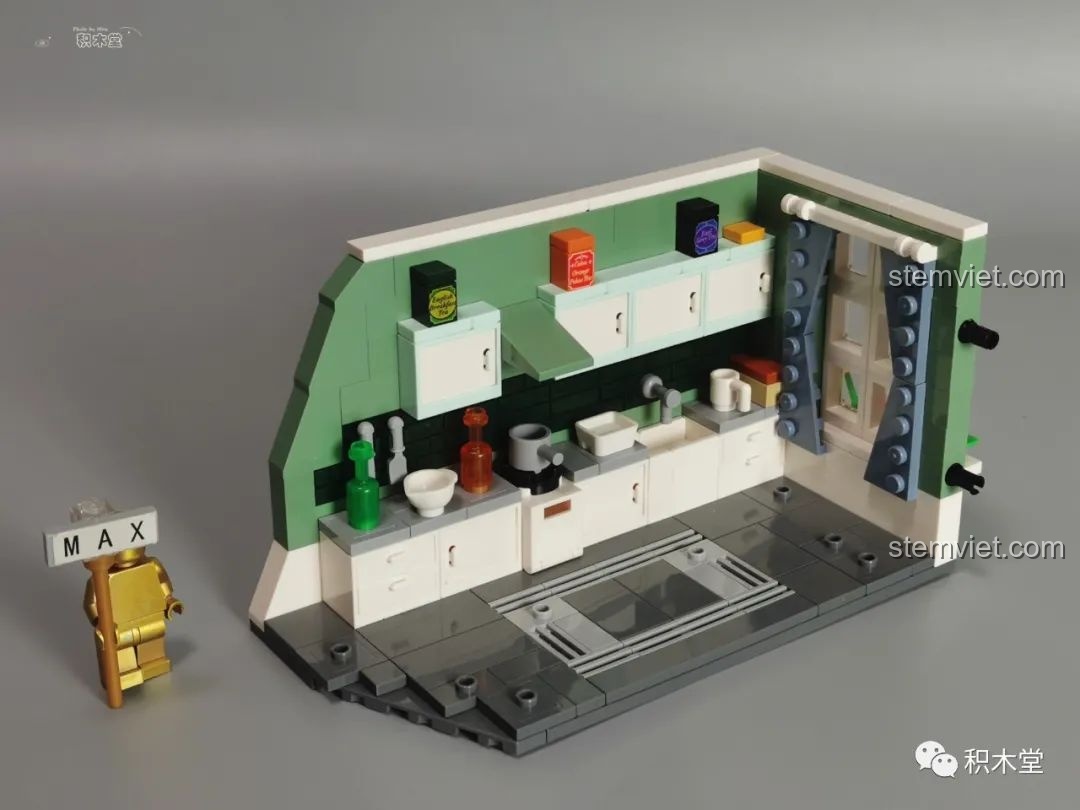 Quá trình lắp ráp khu vực phòng khách của bộ Pantasy 86218.