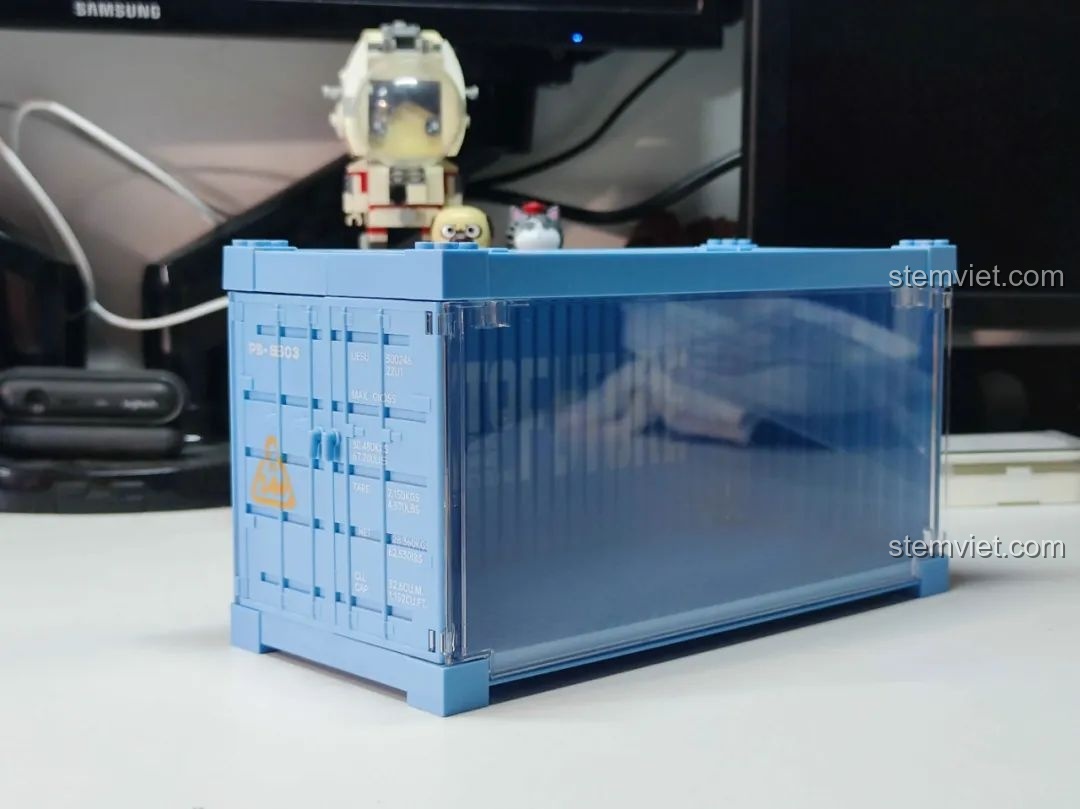 Ảnh 24 của bộ lắp ráp Pinbo PB8803 Mô Hình Lắp Ráp, container trưng bày đã hoàn thành.