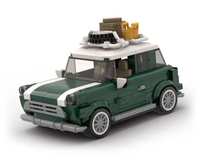 Bộ lắp ghép Power Block PB8804 Xe MINI Camper Thời Gian Hè 356 mảnh ghép, mô hình xe du lịch MINI cổ điển màu xanh lá, trắng, xám, phù hợp bé trai 8 tuổi, giá tốt.