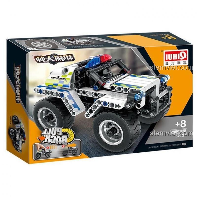 Hộp sản phẩm bộ lắp ráp QIHUI 5805 Xe Cảnh Sát Địa Hình giá rẻ.