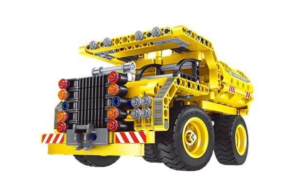 bộ lắp ráp Xe Tải Ben Qihui 6802 cho bé trai 8 tuổi, đồ chơi mô hình giá rẻ