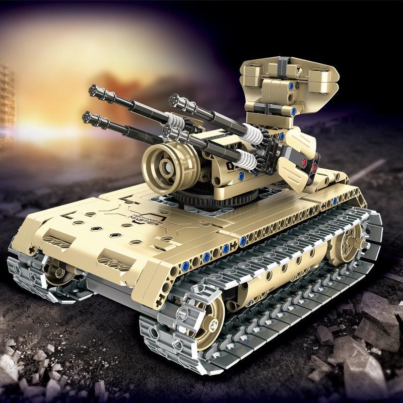 Bộ lắp ráp đồ chơi mô hình Pháo Tự Hành Cơ Giới QIHUI 8012 điều khiển từ xa cho bé trai 8 tuổi, chất lượng cao giá rẻ.