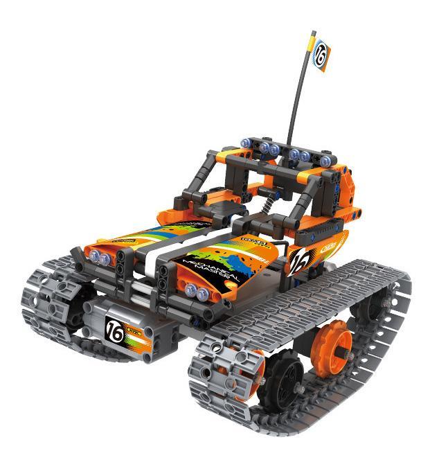 bộ lắp ráp Xe Bánh Xích Điều Khiển Từ Xa Qihui 8016 cho bé trai 8 tuổi, giá rẻ