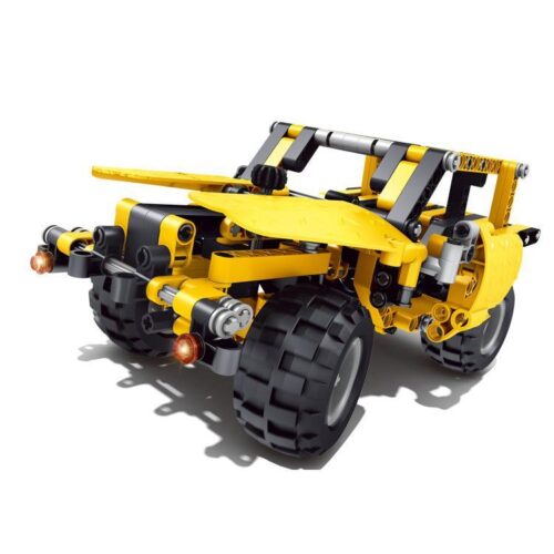 Mô hình đồ chơi xếp hình Qizhile 6042 Xe Địa Hình Bão Táp sau khi lắp ráp hoàn chỉnh. Món đồ chơi cho bé trai 6 tuổi, chất lượng cao, giá rẻ.