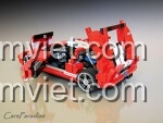 Siêu xe Ford GT 2005 Rebrickable, mô hình lắp ráp với 963 chi tiết, quà tặng sáng tạo cho bé trai.