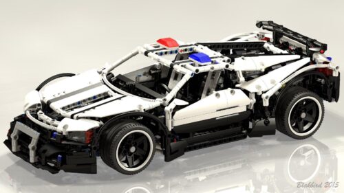 Mô hình bộ lắp ráp Xe Cảnh Sát Sát Thủ X19 Rebrickable MOC-3261, đồ chơi xếp hình Technic cho bé trai 7 tuổi, giá rẻ.