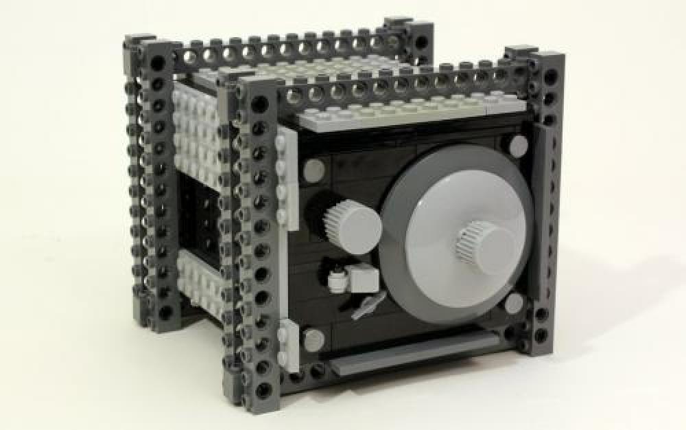 Bộ lắp ghép Rebrickable MOC-3755 Két Sắt Cơ Khí Hoạt Động, đồ chơi giáo dục phát triển tư duy logic cho bé trai bé gái 8 tuổi, giá tốt.