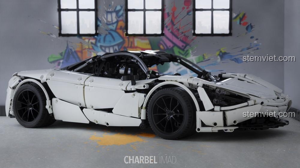 Đồ chơi mô hình Rebrickable MOC-46762 McLaren 720S, siêu xe điều khiển từ xa, thiết kế tinh xảo, giá tốt cho bé trai.