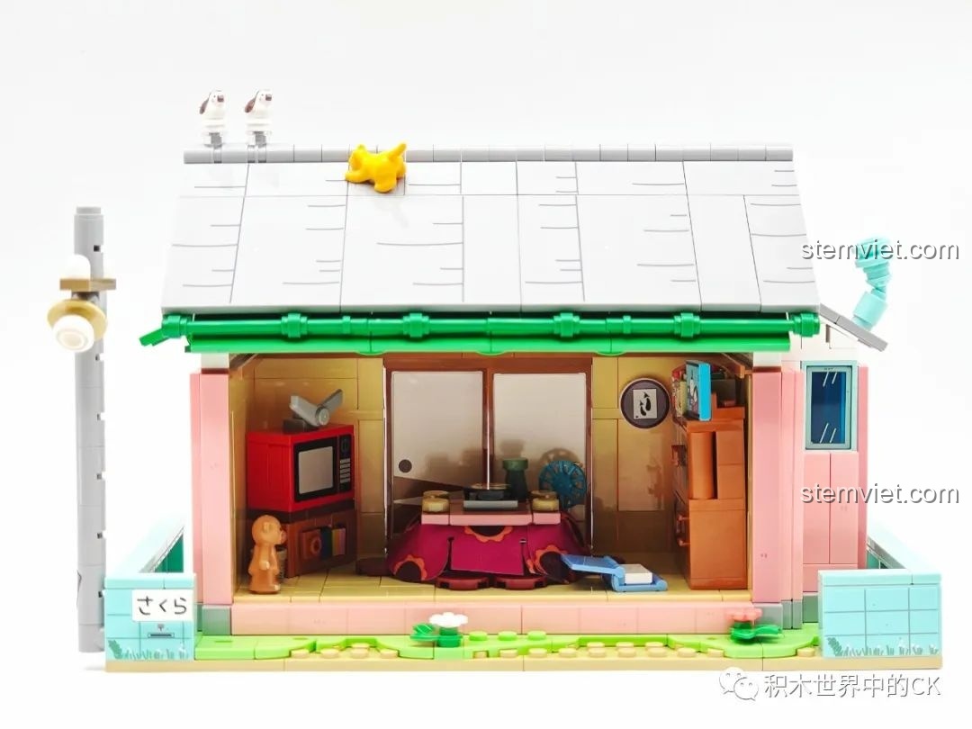 Góc nhìn trực diện vào nội thất phòng khách của mô hình Wekki 516413 Phòng khách của Maruko.