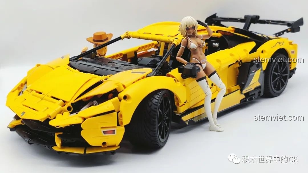 Tổng thể mô hình CaDA C63004 Lamborghini Aventador LP700, một siêu phẩm lắp ráp đáng giá cho mọi tín đồ tốc độ và công nghệ.