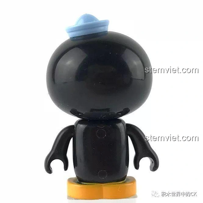 Mặt sau của minifigure Pi-sô từ bộ Enlighten 3708 Trụ Sở Bạch Tuộc Octopod, cho thấy thiết kế đơn giản.