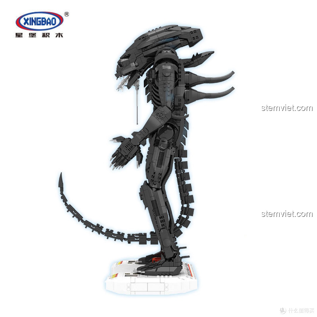 Hình ảnh chính thức của bộ xếp hình Mô hình Quái vật không gian Alien Xenomorph XB-04001 từ Xingbao, cao 50cm.