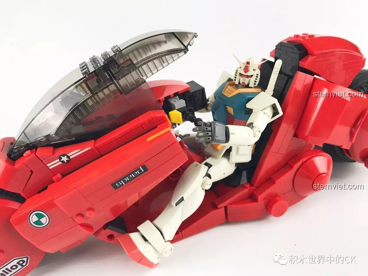 So sánh kích thước mô hình Siêu tô trong phim Akira 3001 với mô hình Gundam MG.