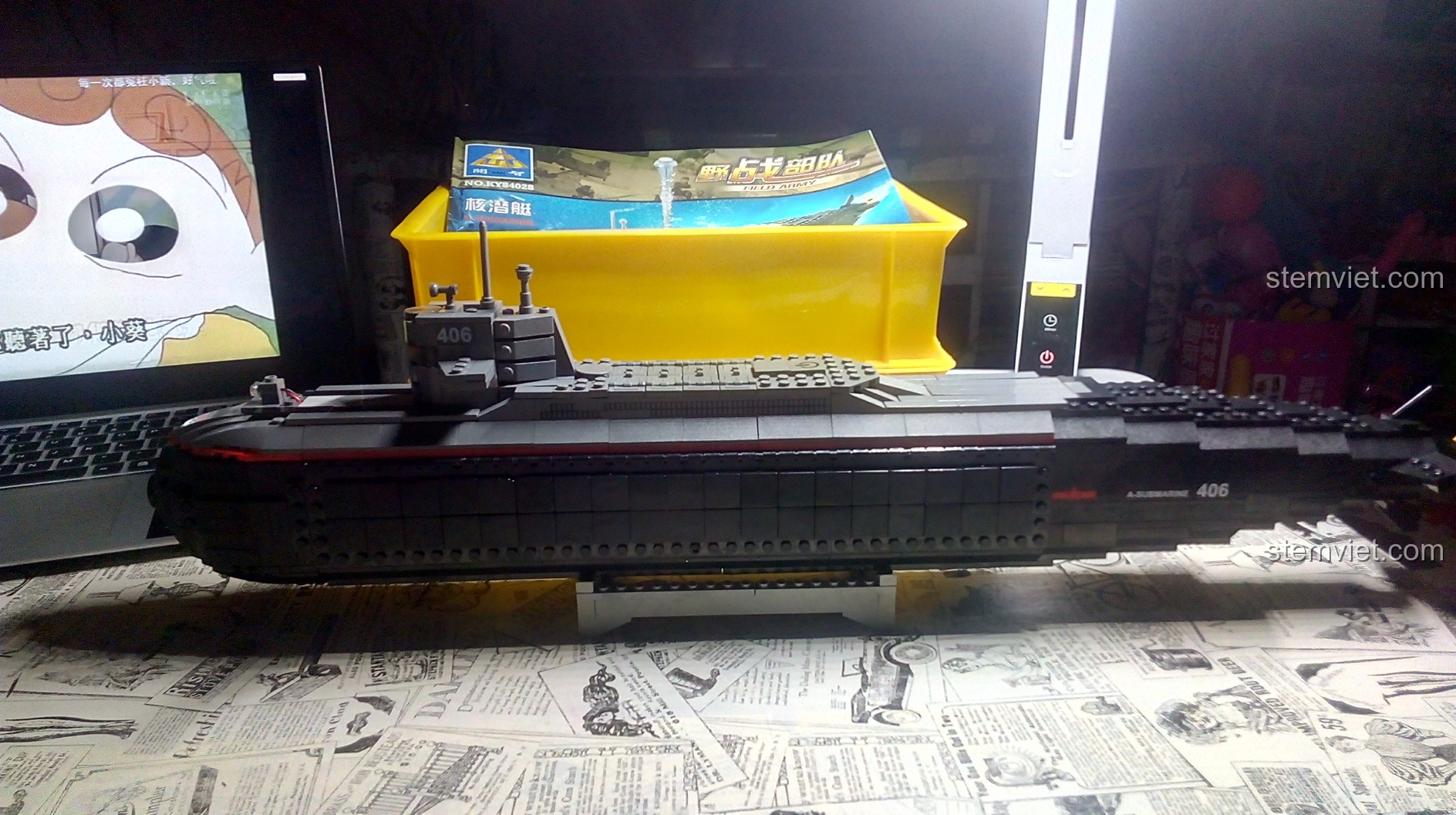 Review KAZI KY 84028 Tàu Ngầm Tấn Công hoàn chỉnh, một món quà tuyệt vời cho các bé trai đam mê khám phá.
