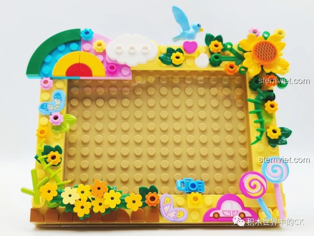 Cận cảnh khung ảnh lắp ráp Khung Ảnh Lắp Ráp Nghệ Thuật Sky Story 36011-2 chủ đề Cầu Vồng, thể hiện các chi tiết nhỏ.