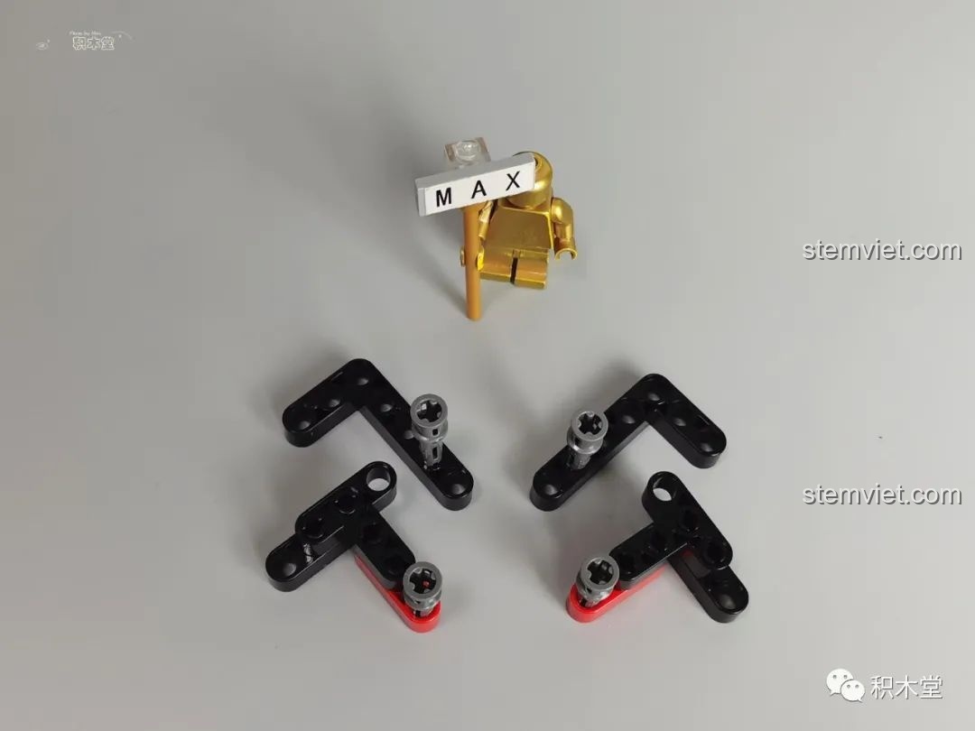 Hướng dẫn cách lắp các mảnh điều chỉnh vào vị trí trên mô hình Mould King 13060 Pagani Zonda R.