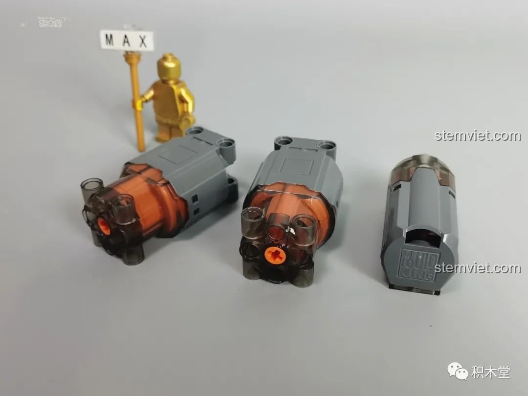 Vỏ motor được đúc sẵn, không cần lắp ráp, của bộ đồ chơi Mould King 13060 Pagani Zonda R.