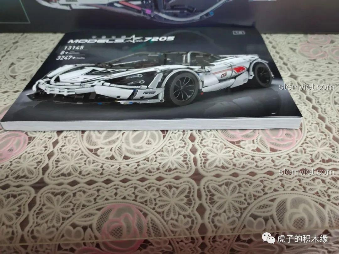 Sách hướng dẫn lắp ráp Mould King 13145 McLaren 720S dày 234 trang, in ấn chất lượng cao. Cảm nhận Mould King 13145 Mô hình McLaren 720S.