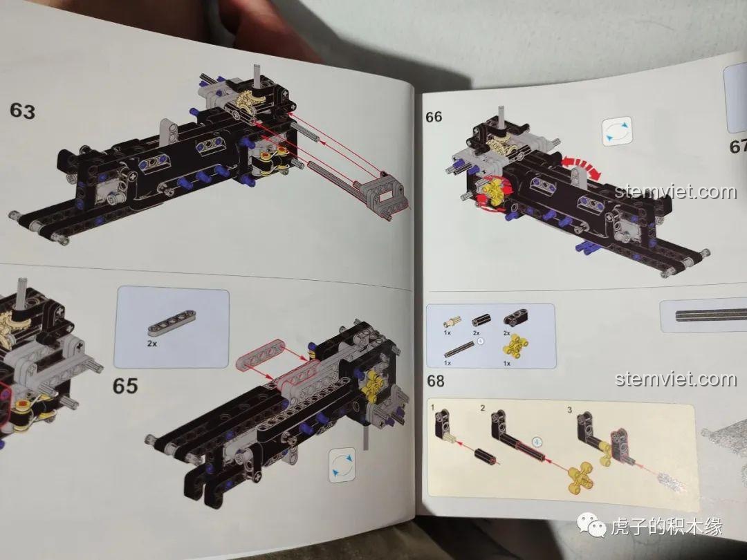 Trang hướng dẫn Mould King 13145 McLaren 720S với bước 65 và 66, lưu ý về các chi tiết có thể bị thiếu trong bản in. Đồ chơi xây dựng Siêu xe McLaren 720S 145 đáng tiền.