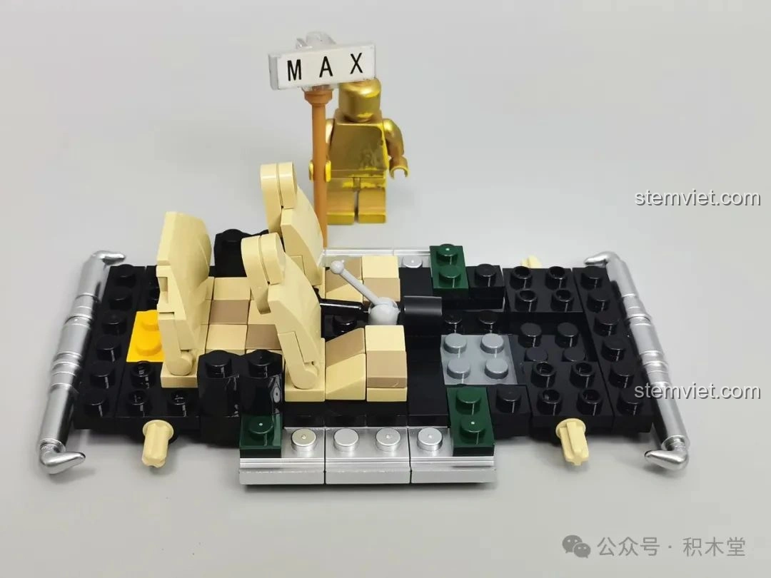 Bắt đầu lắp ráp phần khung gầm và ghế ngồi của mô hình Xe MINI Camper PB8804.