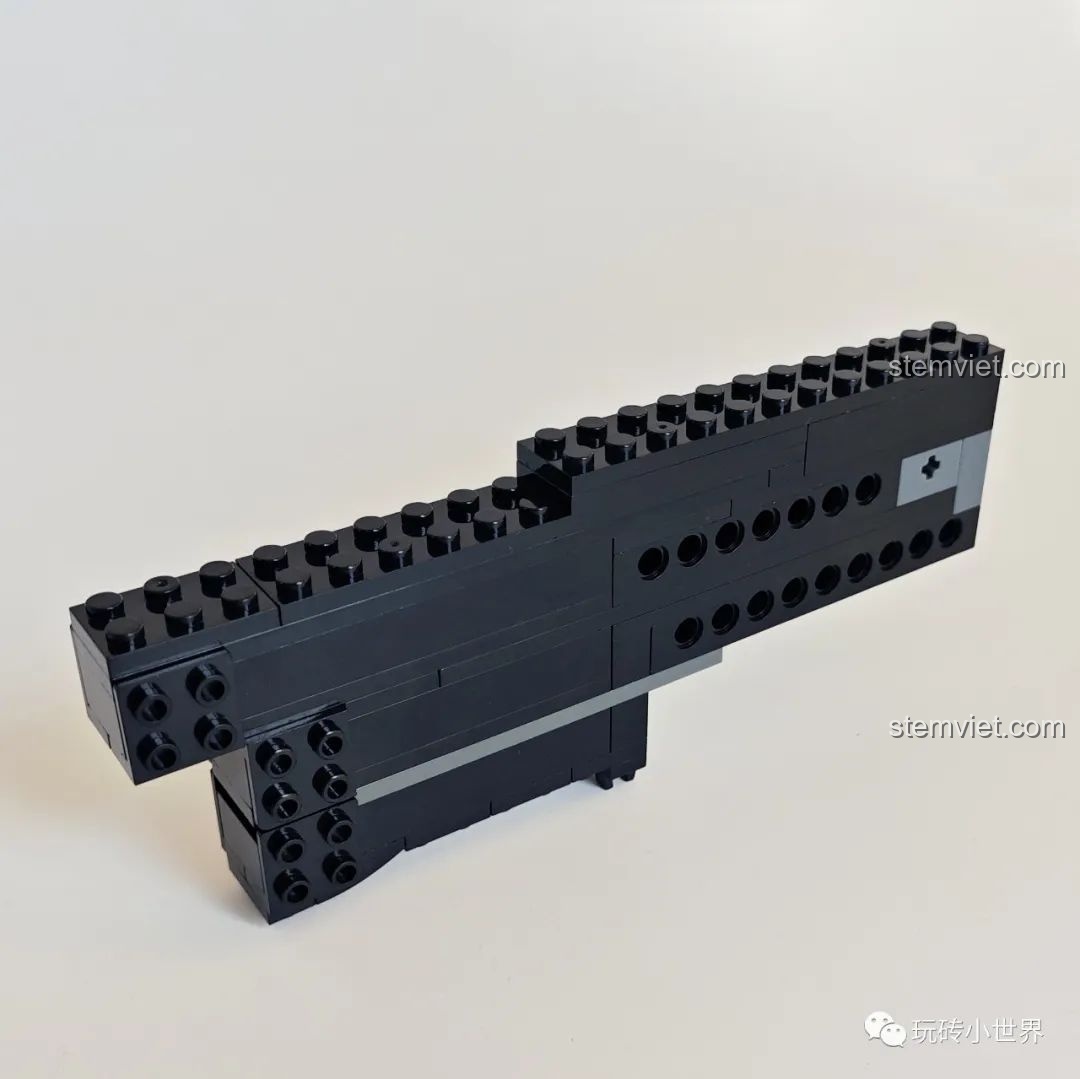 Các mảnh ghép lớn tạo hình thân của mô hình Thỏ Cát Lợi Qizhile 103001, bộ xếp hình Thỏ Cát Lợi 103 001.